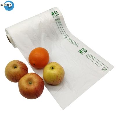 100% Compostable Bin Liners Corn Starch Garbage Kitchen Waste Biodegradable Bags Household Products Drawstring Hot Stamping PLA