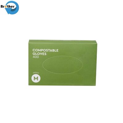 100% Biodegradable Transparent Disposable Waterproof Household Compostable Gloves Food Grade for Food Safety