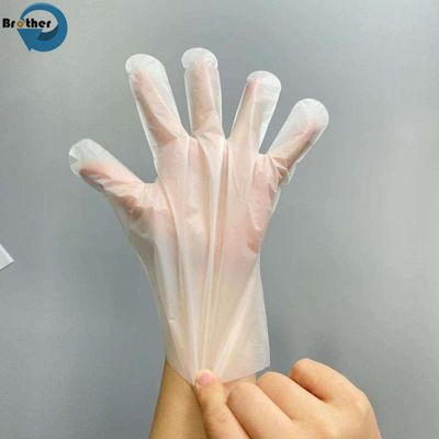 Food Grade Compostable Gloves Medium Thickness PE Material Biodegradable Disposable Tableware Package Certified Pla