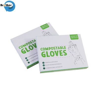 Disposable Biodegradable Compostable Plastic Gloves Customized Color for Kitchen