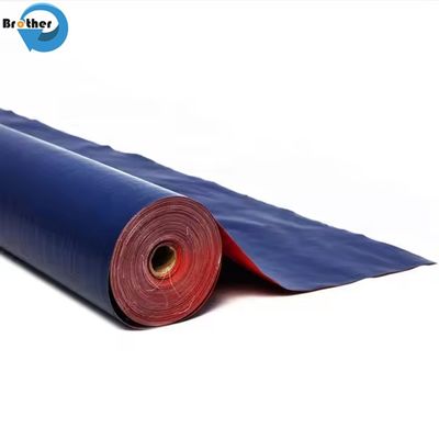 Blue Orange PE Tarpaulin Roll Packing