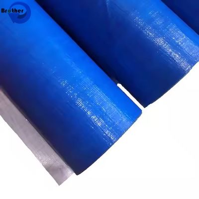 260g Brown Plastic Rip Tear Proof Industrial Fireproof PE Tarpaulin Waterproof Poly Tarp
