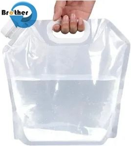 Cubitainercross-Border Wholesale 5-20L Transparent Soft Plastic Water Bucket Folding Outdoor Bucket Folding Bucket Soft Pail