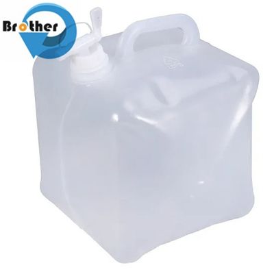10L Capacity Food Grade Folding Water Bucket Faucet Portable Outdoor Car Camping Emergency PE Plastic Screen Printing Cubitainer