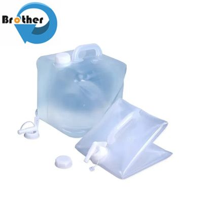 Cubitainer Stock 10-20L Cross-Border LDPE Food Grade Foldable Water Storage Bucket Square Plastic Soft Water Bag with Tap