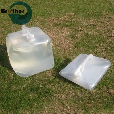 Water Container Water Storage Bag 5 Gallon Dispensing Collapsible Water Carrier 20 Liter Cubic Drinking Food Grade Cubitainer