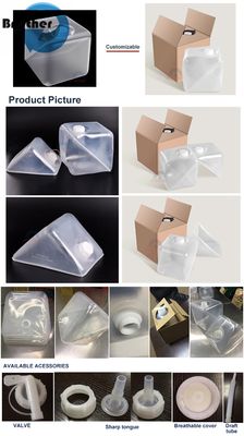 20L 5 Gallon Soft Bucket Collapsible Plastic Cubitainer for Storage of Reagents Oil Gasoline