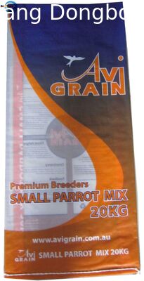 Woven Polypropylene Bopp Laminated Bags , Rice / Grain Packaging Bags
