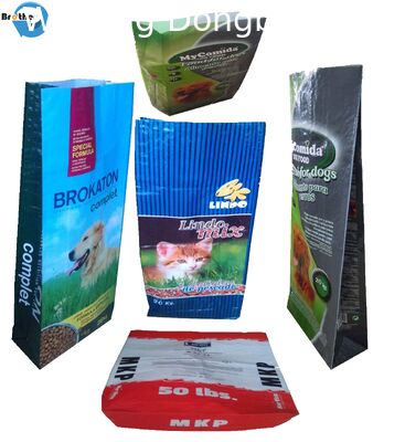 Tube Shape 25KG BOPP Laminated PP Woven Bags Recyclable For Flour Packaging
