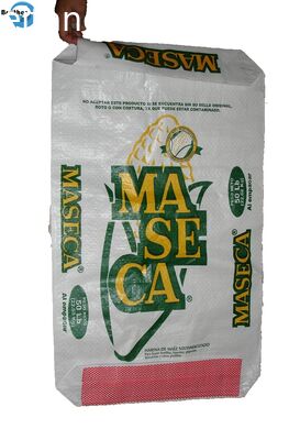 Multi Color BOPP Laminated Woven Sacks , Waterproof Polypropylene Rice Bags
