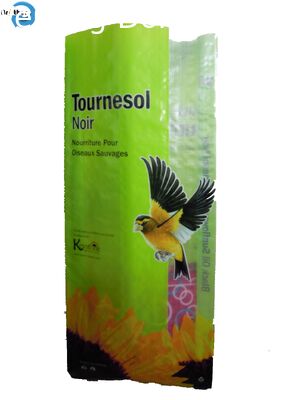 Gusset Side BOPP Laminated PP Woven Bags , Polypropylene Packaging Bags