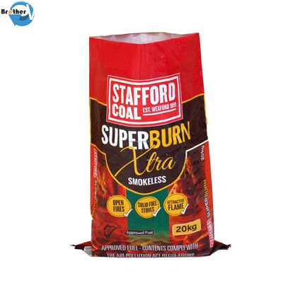 Gusset Side BOPP Laminated PP Woven Bags , Polypropylene Packaging Bags