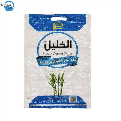 Packing Rice / Flour BOPP Laminated PP Woven Bags Temperature Resistant