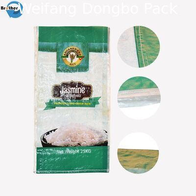 Water Resistance BOPP Laminated PP Woven Bags Circular Construction For Animal Foods