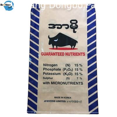 Water Resistance BOPP Laminated PP Woven Bags Circular Construction For Animal Foods