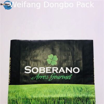 High Strength Laminated Polypropylene Bags Rice Packing With Double Stitches