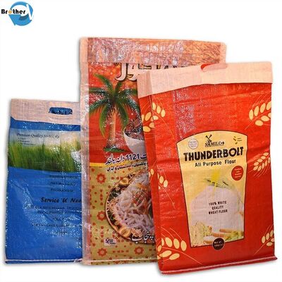 50KG / 100KG BOPP Laminated PP Woven Bags For Packing Wheat / Cement