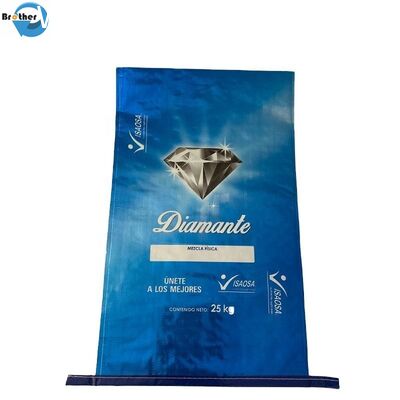 Packing Rice / Flour BOPP Laminated PP Woven Bags Temperature Resistant
