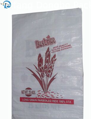 Flour / Rice Bulk Packaging Bopp Laminated Bags With High Tensile Strength