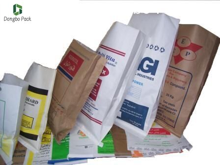Outdoor Leaf And Lawn Garden Refuse Bags , Trash Paper Bags Customized