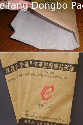 Kraft Paper Plastic Composite Bag For Sodium Humate , Drugs And Feed Additives Packaging