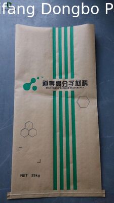 Kraft Paper Plastic Polypropylene Woven Composite Cement Bags 25kg / 50kg Various Colors