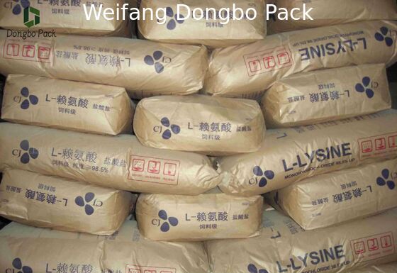 Paper - Plastic Compound PP Woven Bag For Mineral , Sand , Cement Packing