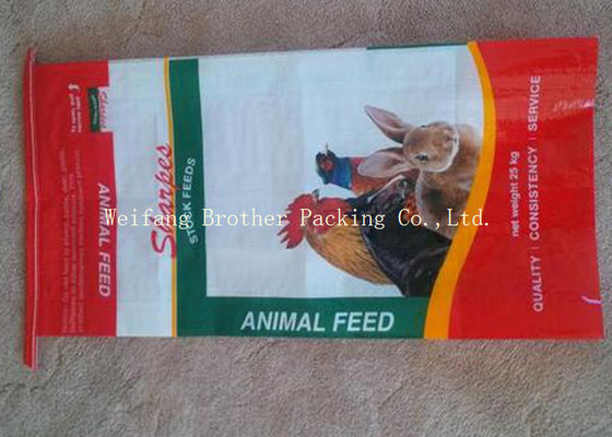 Tube Shape 25KG BOPP Laminated PP Woven Bags Recyclable For Flour Packaging