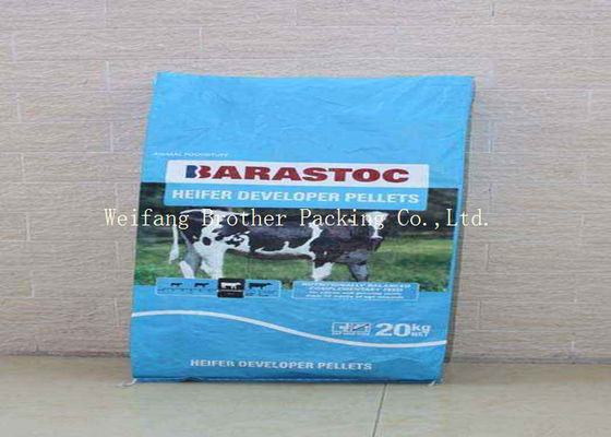 Rice / Fertilizer Packaging Pp Woven Laminated Bag , Bopp Packaging Bags Moisture Proof