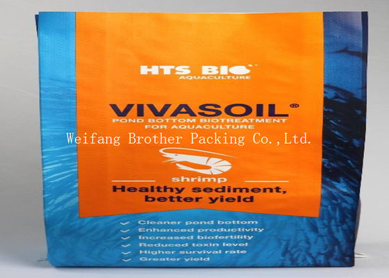 Water Resistance BOPP Laminated PP Woven Bags Circular Construction For Animal Foods