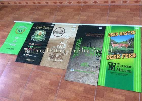 Large Capacity PP Woven Packaging Bags For Animal Feed / Agricultural Fertilizer