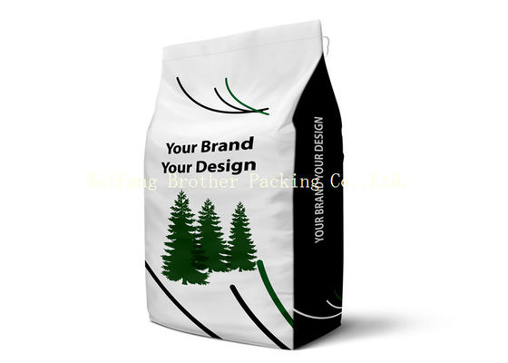Customized Multi Colored Laminated Woven Bags For Sugar / Feed , Single Folded