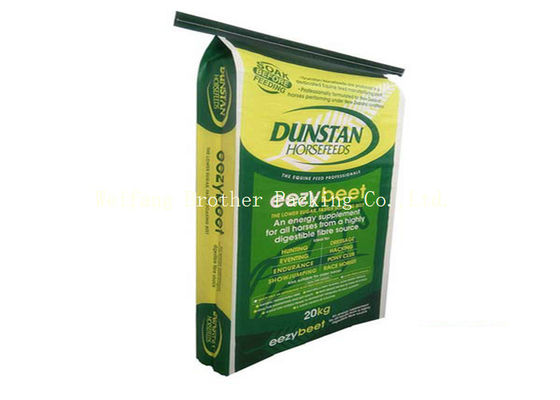 Custom Printed BOPP Laminated PP Woven Bags For Seeds / Flour 50 X 84 Cm