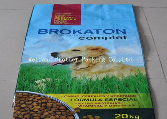 Flour Packaging BOPP Laminated PP Woven Sacks Side Gusset Tear Resistant
