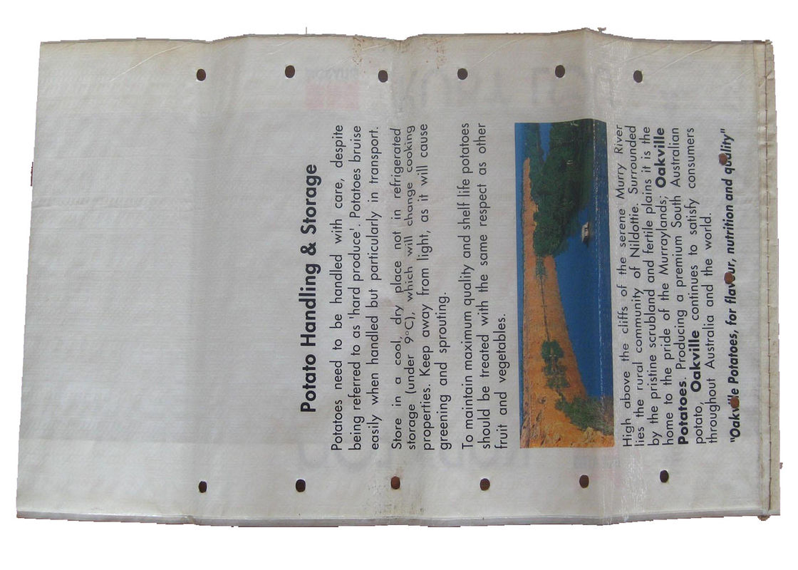 Strong BOPP Laminated PP Woven Bags With Square Bottom 5 - 50 Kg Moisture Resistant