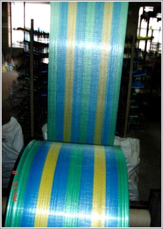 Colored Non Toxic Woven Polyethylene Fabric For Woven PP Feed Bags Making