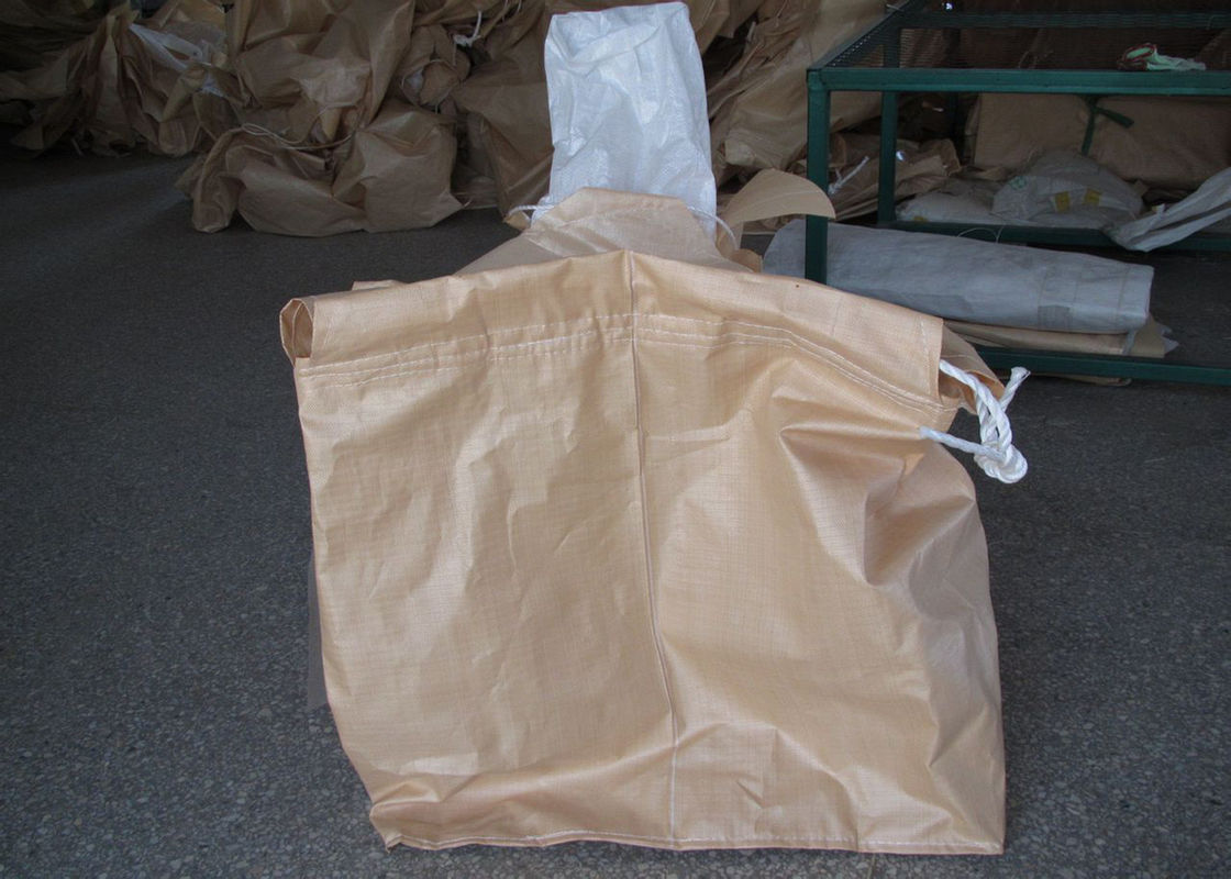 Cross Corner Circular PP FIBC Jumbo Bags Big Capacity Plain Stitching