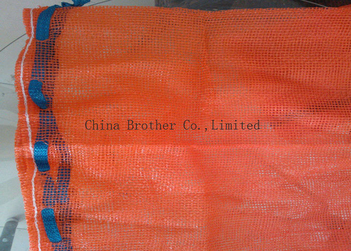 PE Polyethylene Woven Net Industrial Mesh Bags Multi Color For Food Packing