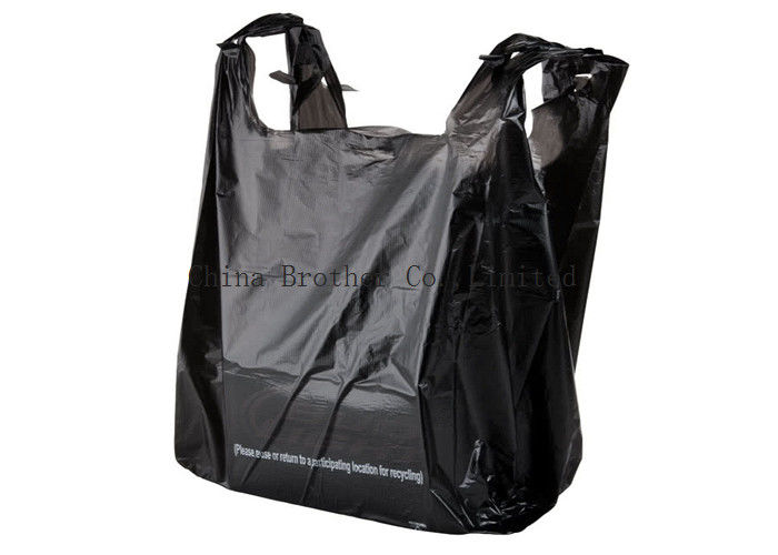 Printed Plastic Carrier Custom Printed Plastic Shopping Bags Poly T Shirt Shape
