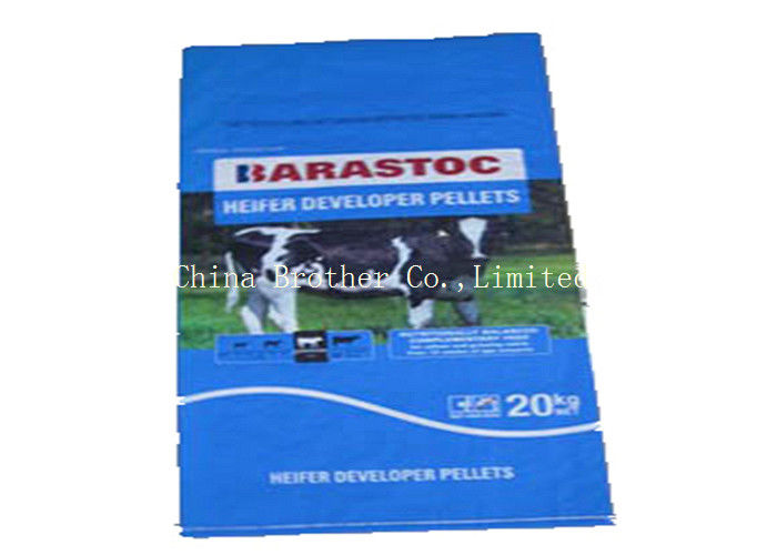 Bopp Laminated PP Woven Horse Feed Bag Custom Packing For Animal Feed