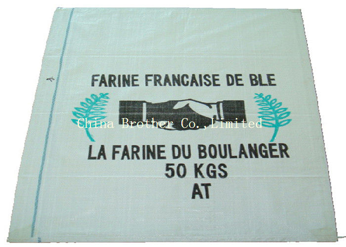 Recycled Laminated PP Woven Sack Bags 25 KG For Corn Seed Wheat Flour Packing