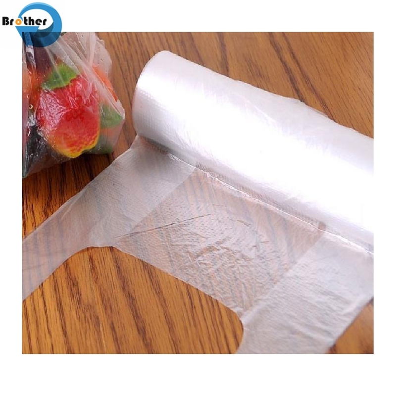 Customized Plastic T-Shirt Bags by Flat Biodegradable Disposable T-Shirt Shopping Bags with Printing