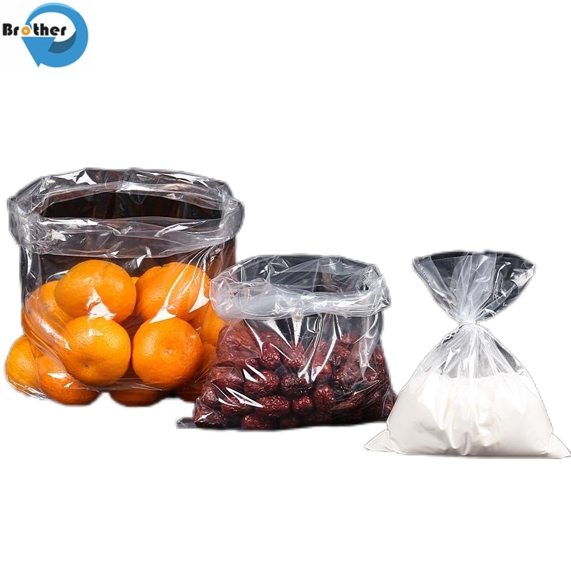 Food Freezer Flat Bag on Roll Clear Biodegradable Plastic Bag for Vegetables Packing