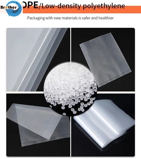 Flat Bag Roll Packaging HDPE Biodegradable Plastic Bags Food Packaging Bag with CE Certificate Fruit Bag