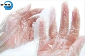 HDPE Gloves Food-Grade Disposable Vinyl Gloves Medium PE Material Leak-Free and All-Season Protective Cartons of 100 Gloves