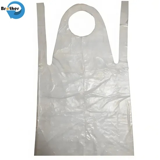 Customizable Disposable PE Plastic Aprons for Food and Household Use Options Customized Length Thickness Size Color Printing