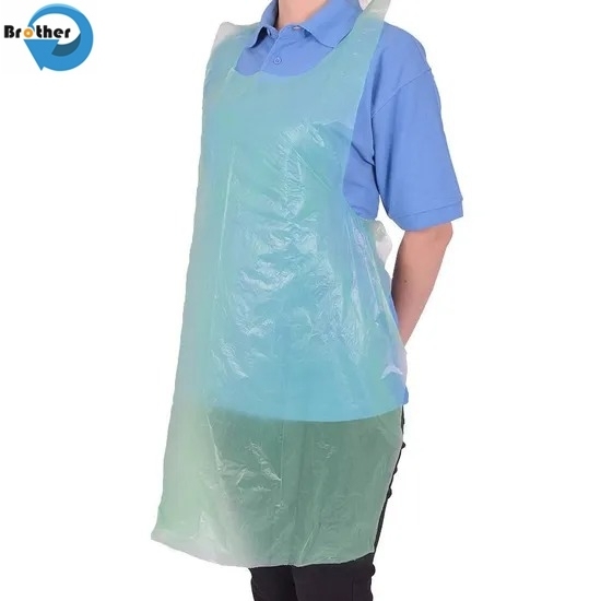 Hygienic Disposable PE Aprons for Food Handling and Cooking Oilproof and Waterproof Multiple Colors and Packaging Options