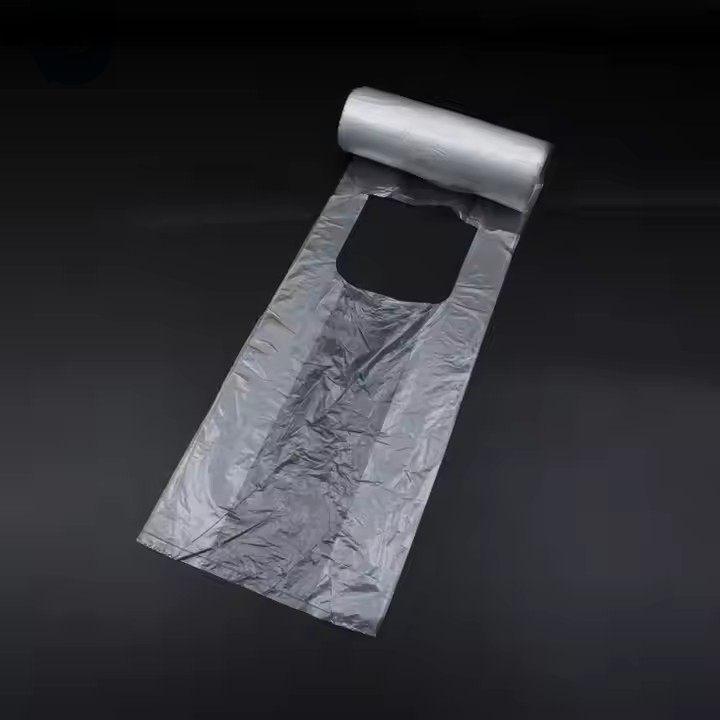 Gusset Bags Star Seal Produce Bags Flat Bags T-Shirt Bags Produce Bags on Roll for Grocery Stores, Retail Shops, Supermarkets