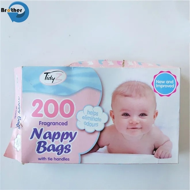 Hot Selling Eco Friendly Disposable Pulling Pants White PE Poly Nappy Plastic Baby Diaper Empty Packaging Bags