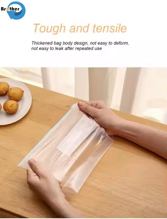 Food-Safe Zipper Plastic Bags for Packaging for Storage and Preservation
